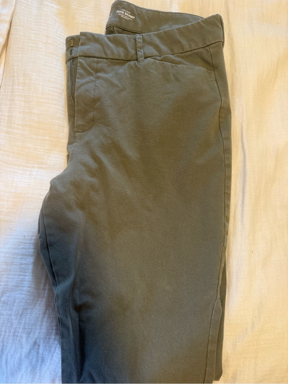 Old Navy Olive Stretch Chinos - Slim Fit
